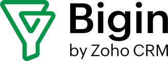 Logo for the web app Bigin by Zoho CRM