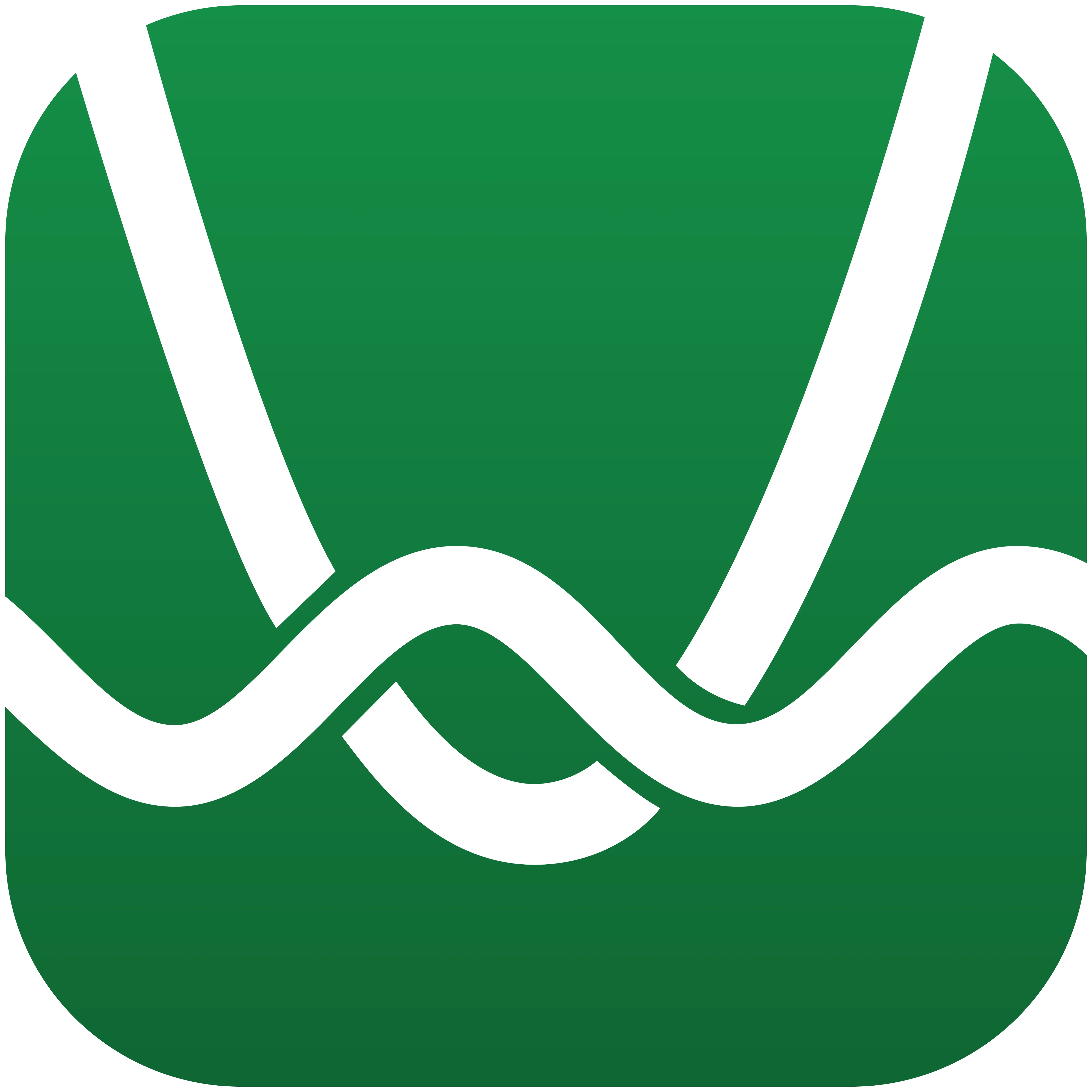 Logo for the web app Desmos Graphing Calculator
